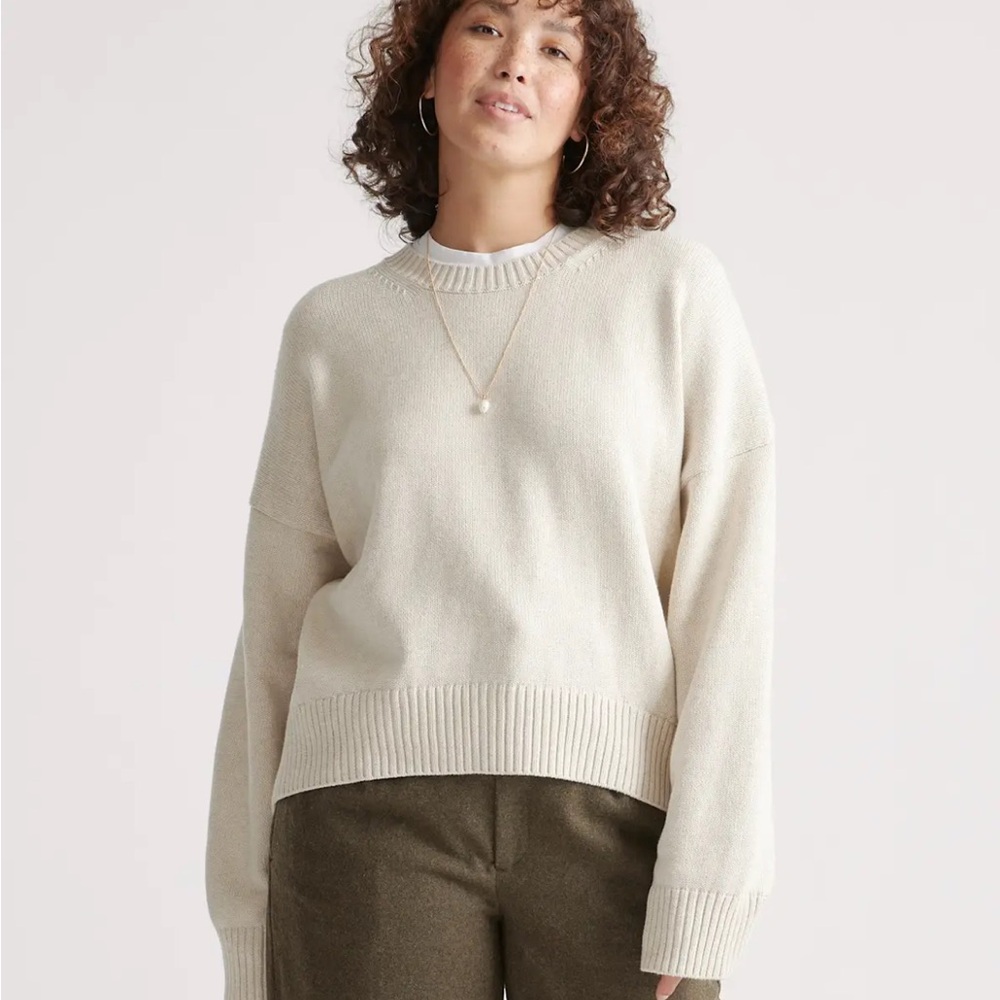 Quince Cream Sweater